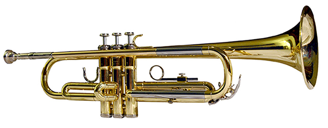 Blaasinstrumenten, de trompet.